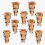 COIRGARDEN – Conical Coir Basket with Stand,Wall Mounted Coco Pots – 5 Inch