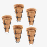 COIRGARDEN – Conical Coir Basket with Stand,Wall Mounted Coco Pots – 5 Inch