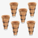 COIRGARDEN – Conical Coir Basket with Stand,Wall Mounted Coco Pots – 5 Inch