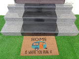 COIRGARDEN- 45×75 Cms Non-Slip Rubber Backed Printed Coir Door Mats – Home is Where You Park IT Mat