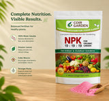COIR GARDEN- NPK 19-19-19 FERTILIZER - Water Soluble Fertilizer – Balanced Nitrogen, Phosphorus & Potassium for Uniform Crop Growth and Higher Yield.