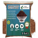 COIR GARDEN - Coco PEAT Powder - 1 KG Coir Pith Loose and Wet Ready to use Potting Mixture for Plants for Home Gardening - Indoor Outdoor Plants.