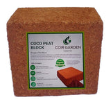 COIR GARDEN - Cocopeat Block 1 KG (Pack of 1) - Expands Upto 5 kg - Soil Manure Potting Mixture for Terrace and Kitchen Gardening.