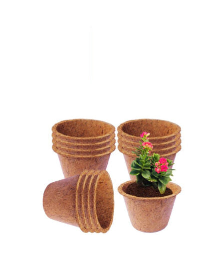 COIRGARDEN – Coir Round Planter Pots -Flower Pots 6 Inch