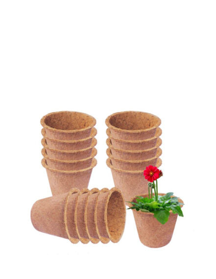 COIRGARDEN – Coir Round Planter Pots – Flower Pots 8 Inch