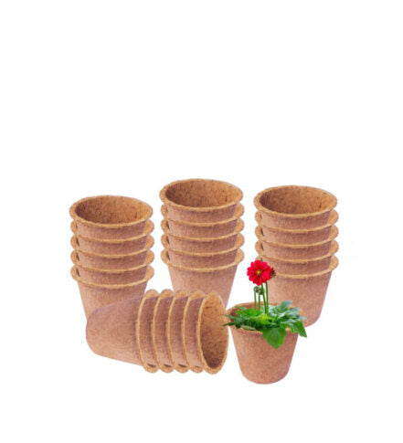 COIRGARDEN – Coir Round Planter Pots – Flower Pots 8 Inch