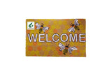 COIRGARDEN- 45×75 Cms Non-Slip Rubber Backed Printed Coir Door Mats- Honey BEE Welcome Mat