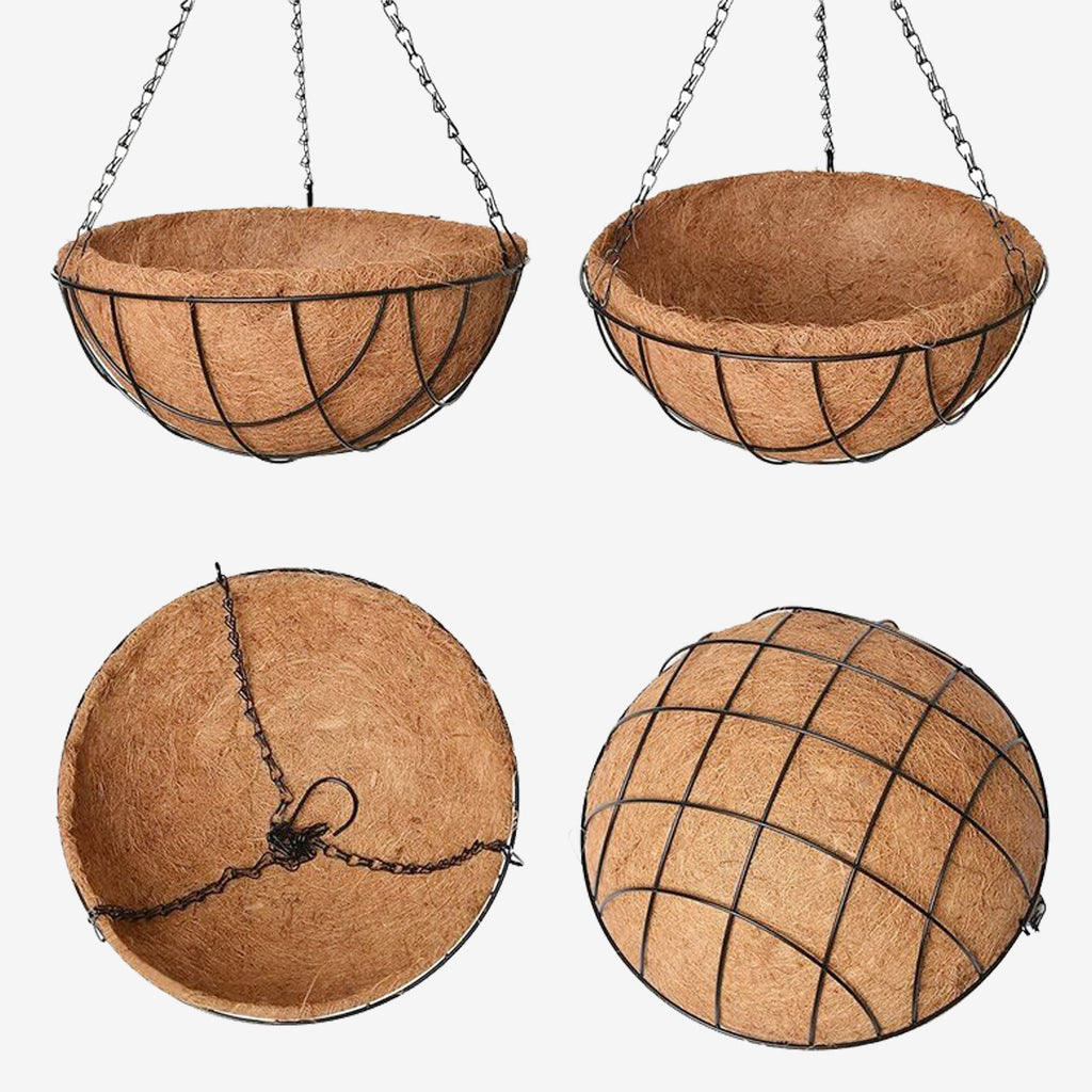 12 Inch Coir Basket Liners Coco Coir Hanging Planters Coirgarden Coir Garden 9181