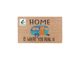 COIRGARDEN- 45×75 Cms Non-Slip Rubber Backed Printed Coir Door Mats – Home is Where You Park IT Mat